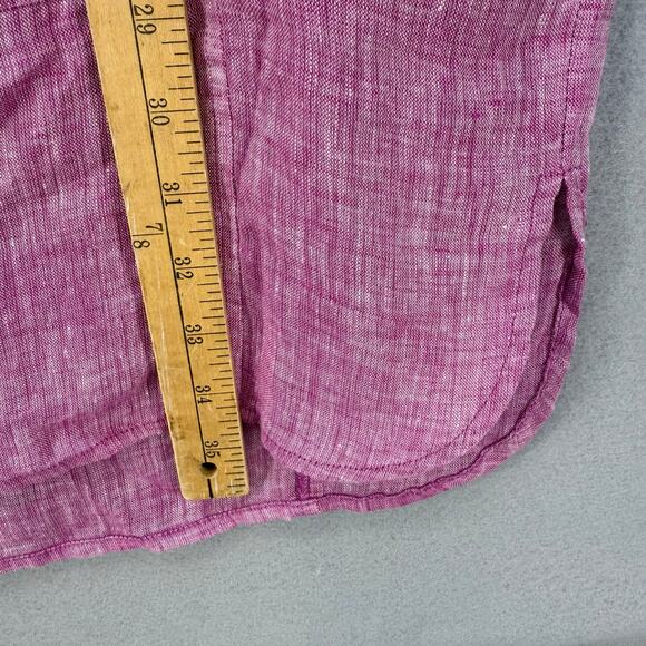 Nic + Zoe Tank Dress Women's S Pink 100% Linen Summer Cruise Wear Minimalist - Picture 8 of 8